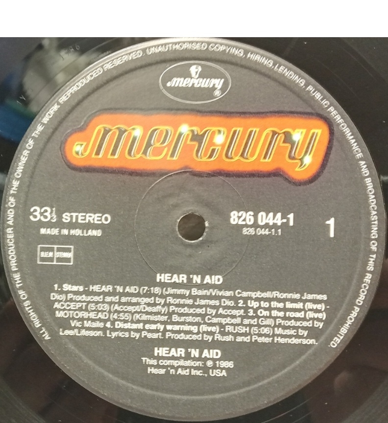Hear 'n Aid - Charity Metal - Vinyl Schallplatte