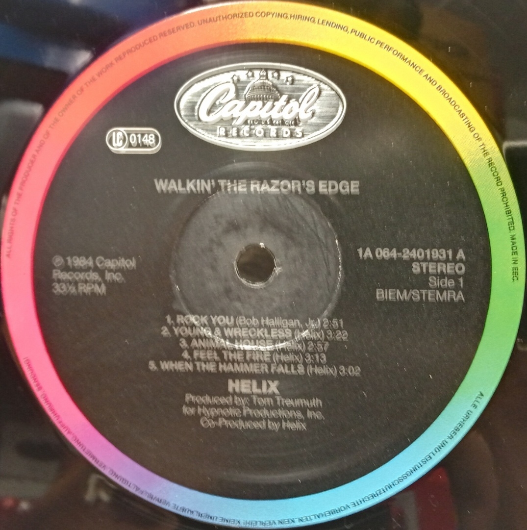 Helix - Walkin the Razors Adge - Vinyl Schallplatte