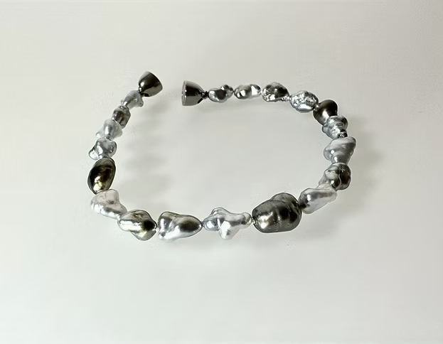 Herren Armband mit Keshi-Kulturperlen