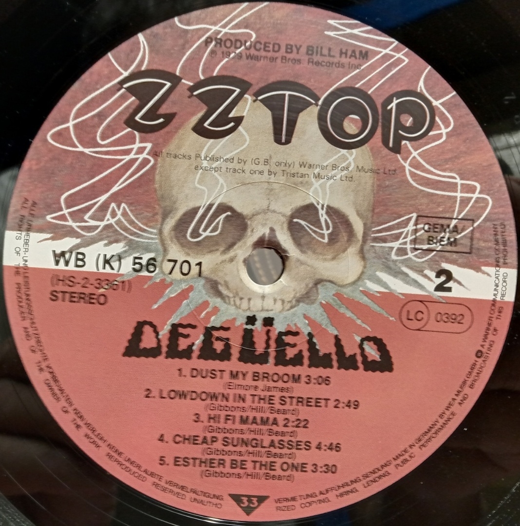 ZZ Top - Degüello - Vinyl Schallplatte