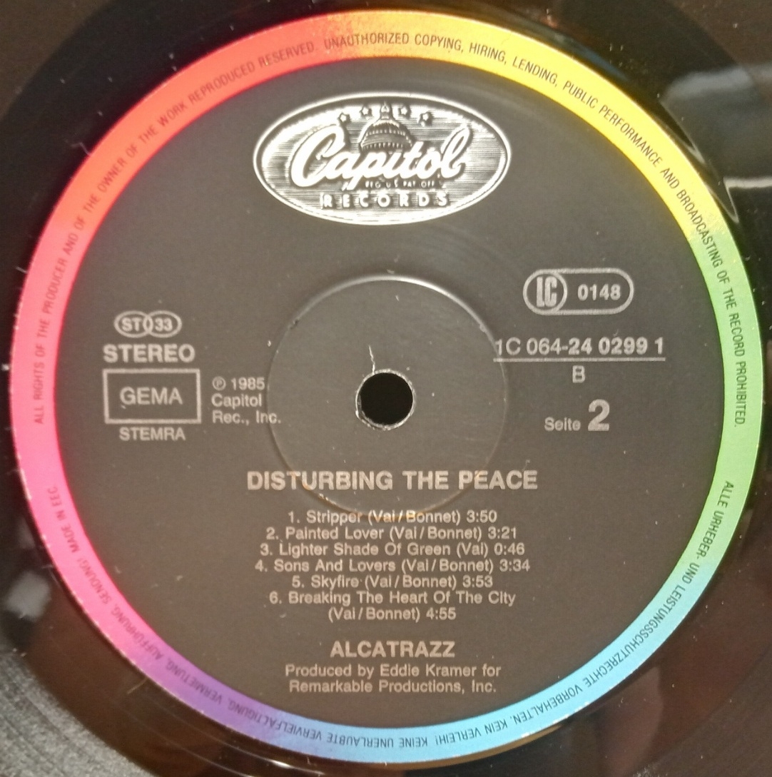Alcatrazz -Disturbing the Peace
