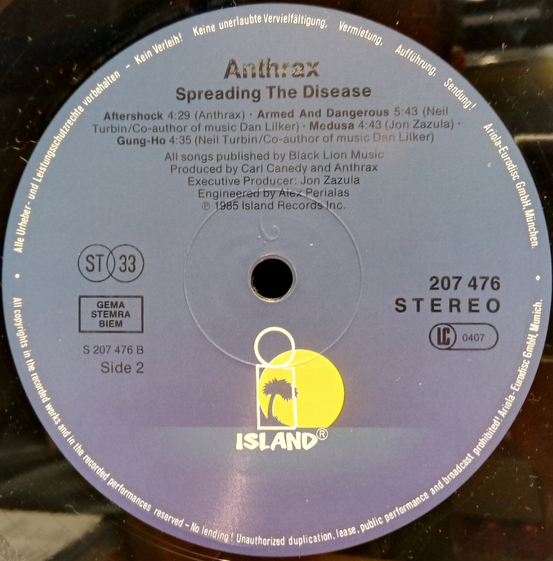 Anthrax - Spreading The Disease