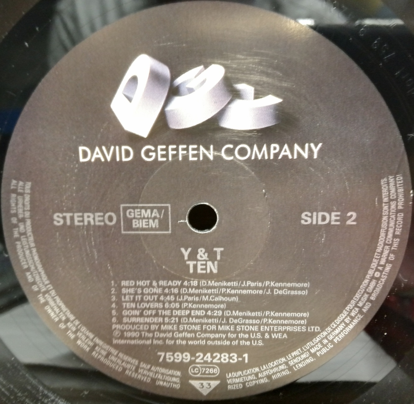 Y & T - Ten - Schallplatte Vinyl