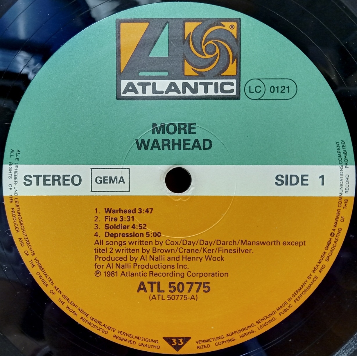 More - Warhead - Schallplatte Vinyl