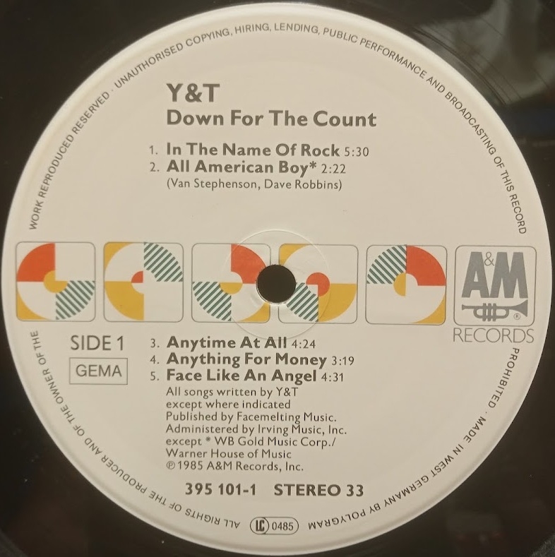 Y&T - Down for the Count