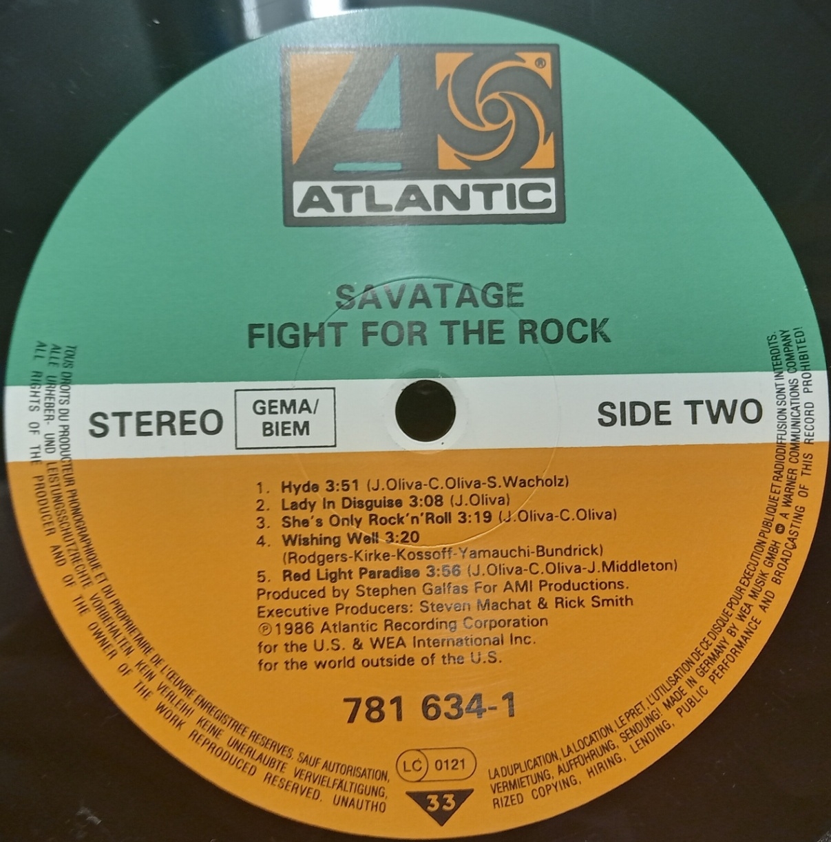 Savatage – Fight For The Rock - Schallplatte Vinyl