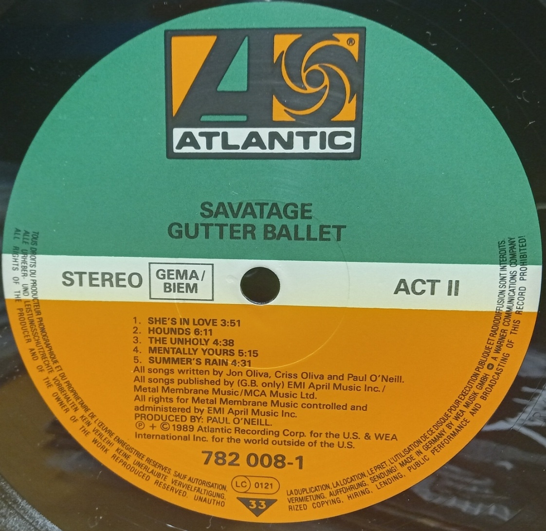 Savatage – Gutter Ballet