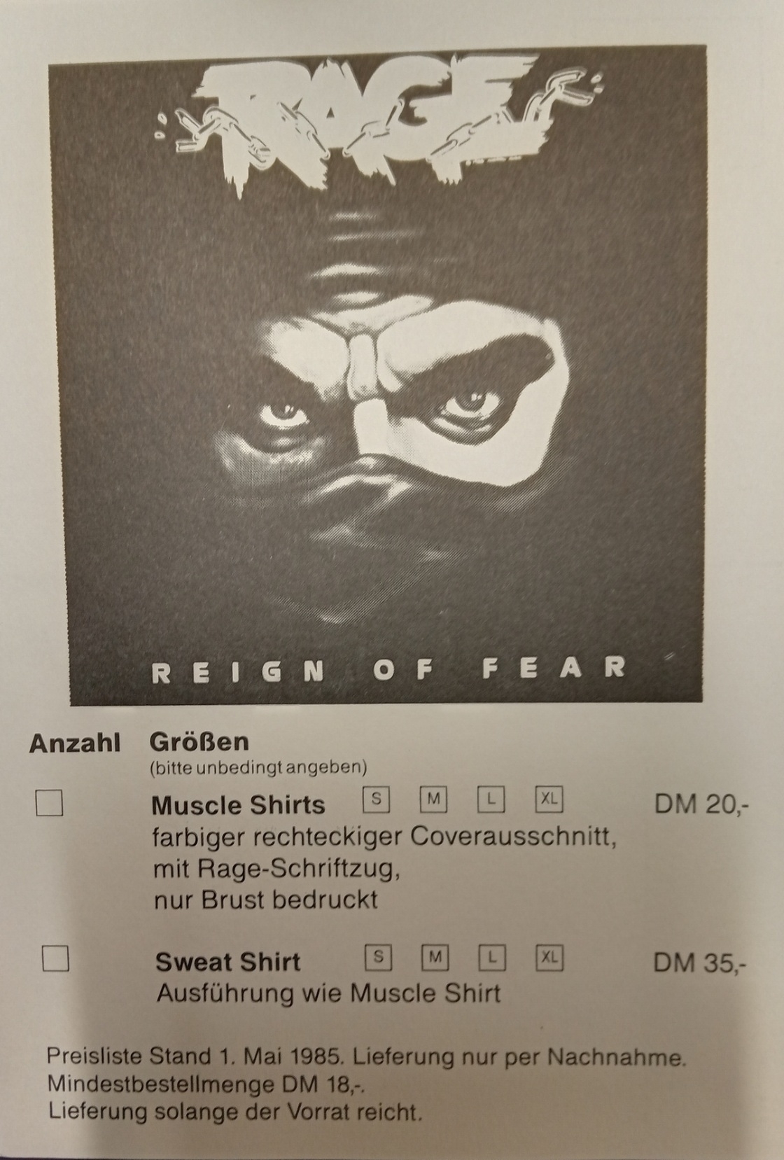 Rage - Reign of Fear