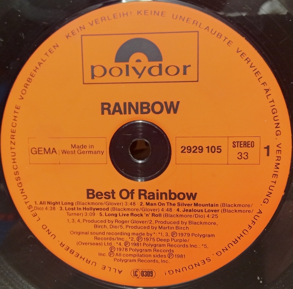 Rainbow - The Best Of Rainbow 2-LP - Schallplatte Vinyl