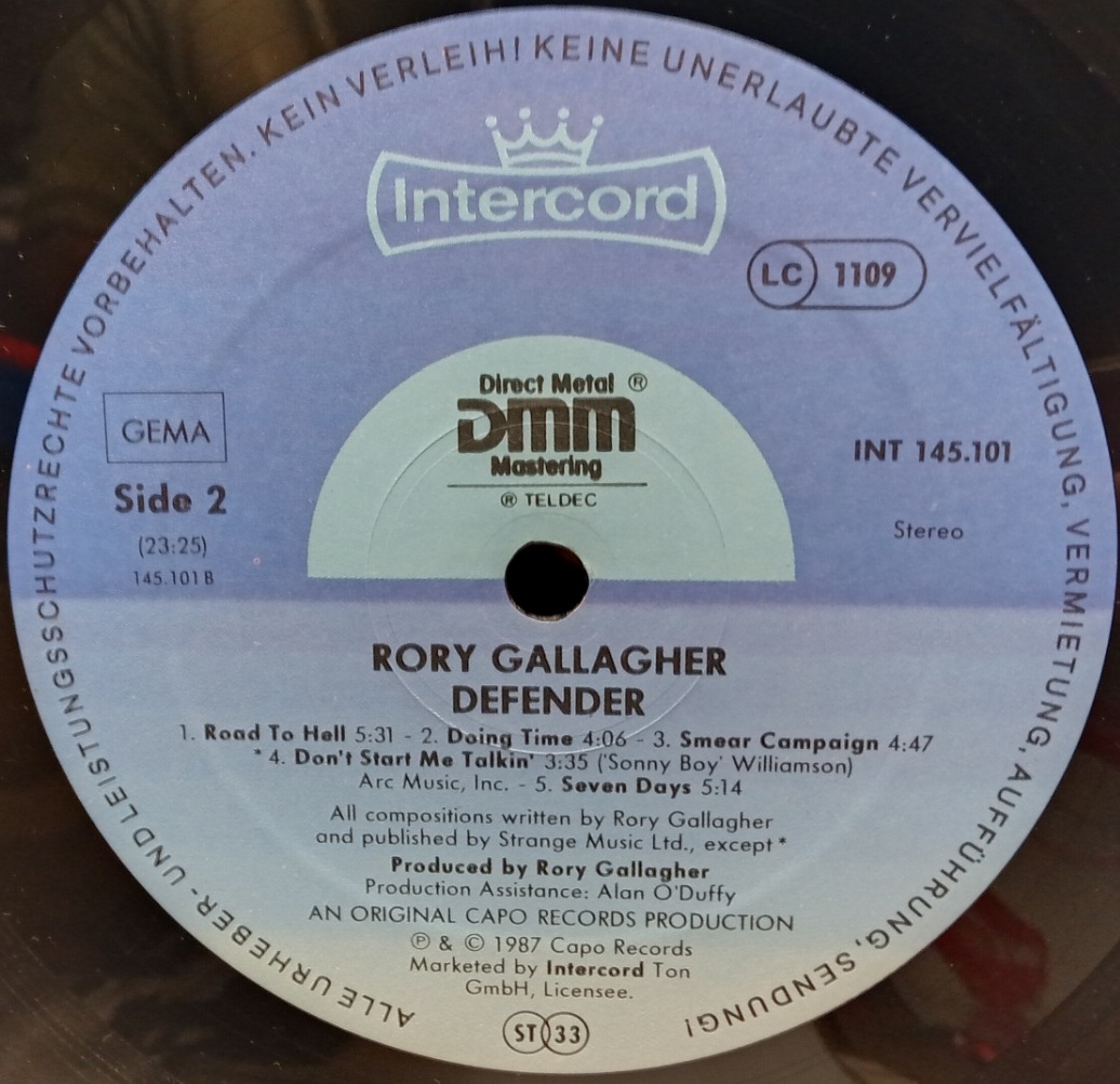 Rory Gallagher - Defender