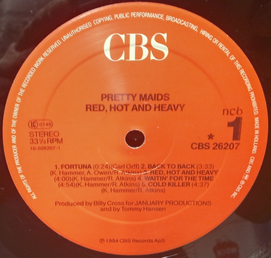 Pretty Maids - Red, Hot And Heavy - Schallplatte Vinyl