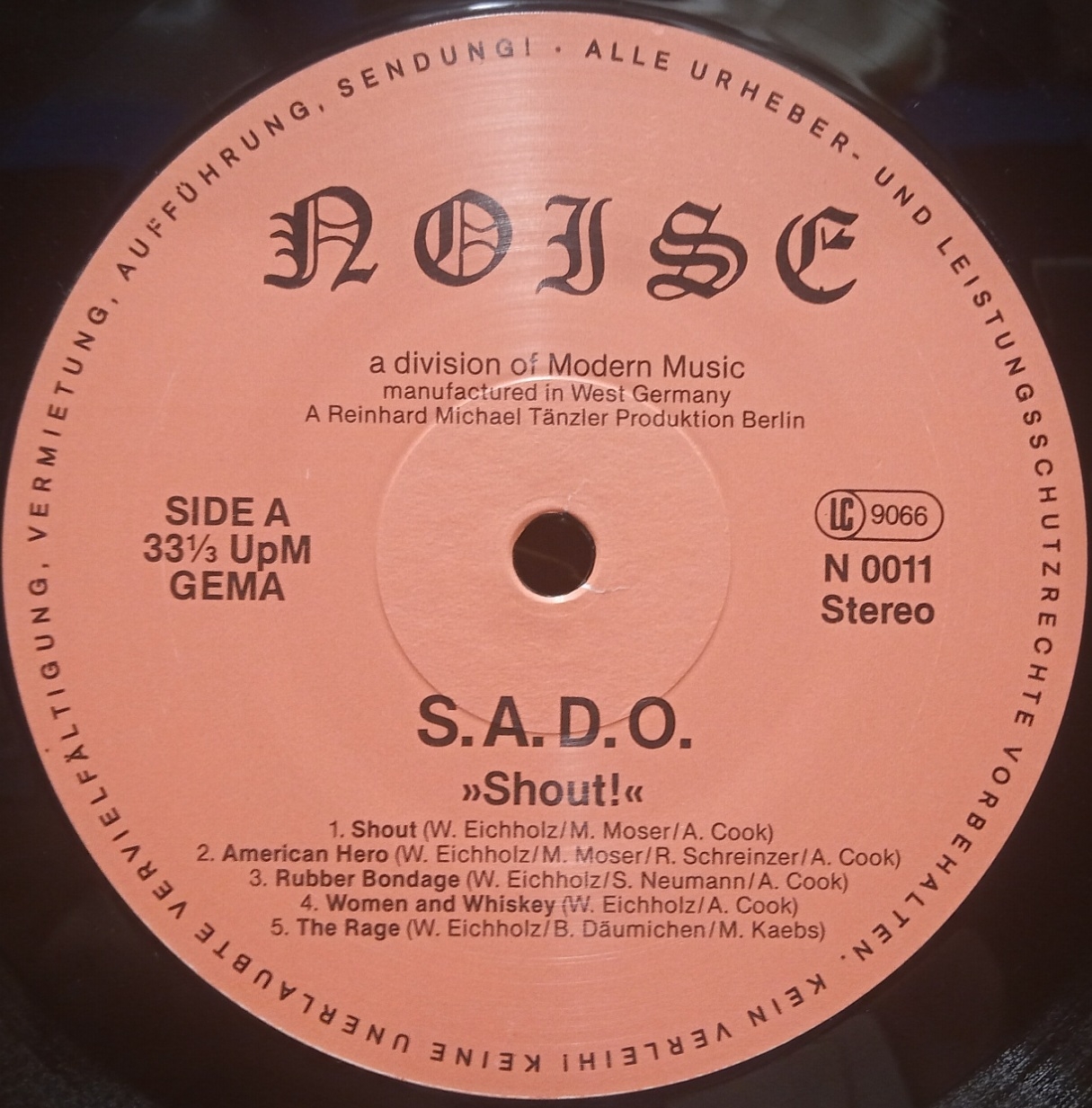 S.A.D.O. - Shout - Schallplatte Vinyl
